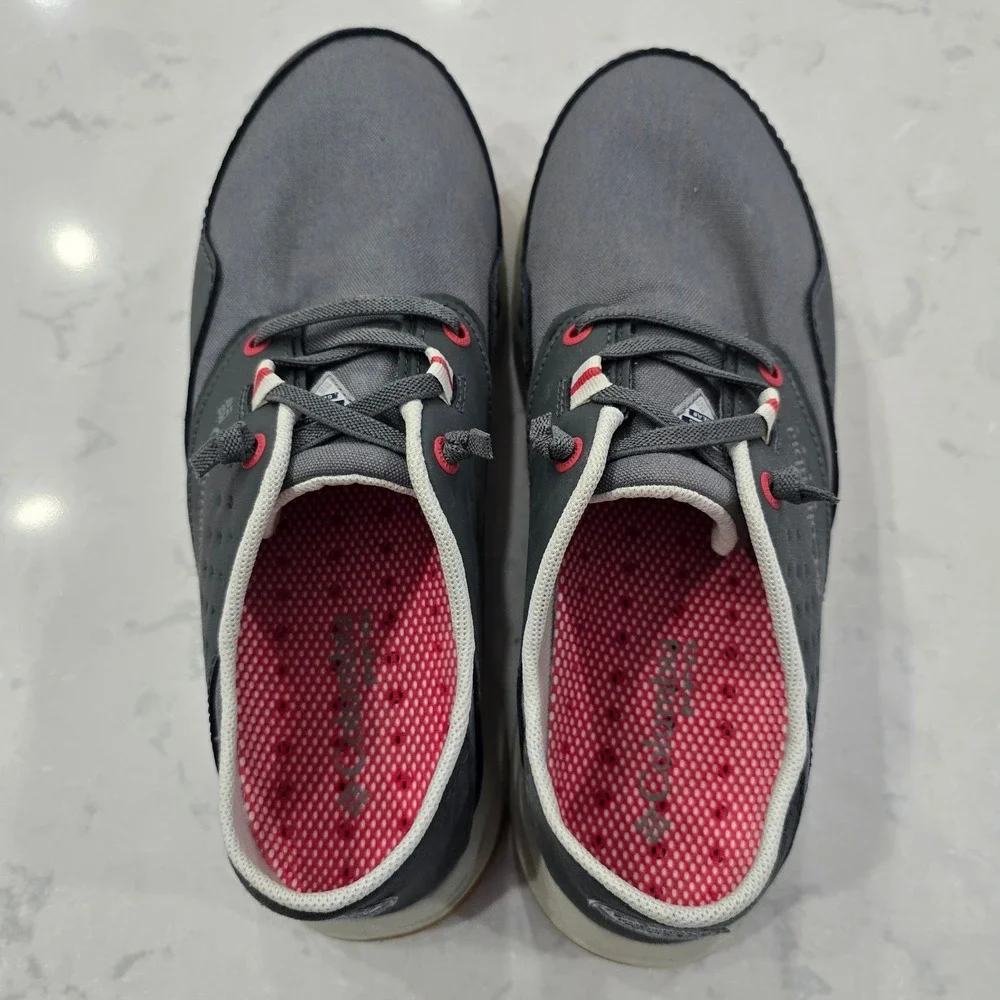 Columbia Mens PFG Bahama Vent Loco Relaxed II Boat Shoes Grey Size 9.5W